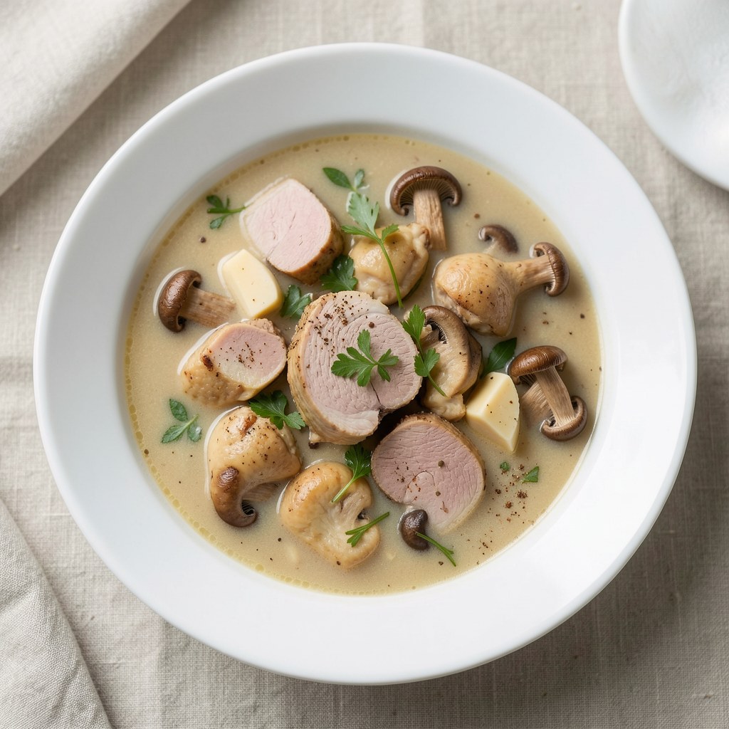 Lekka zupa grzybowa