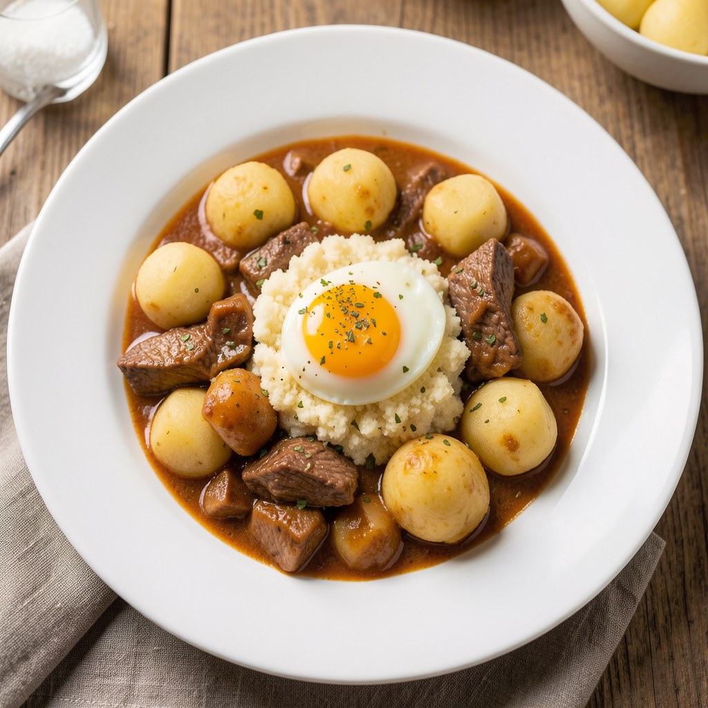 Gulasz z kluseczkami