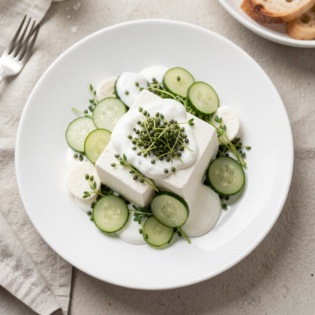 Twaróg z rzodkiewką i ogórkiem