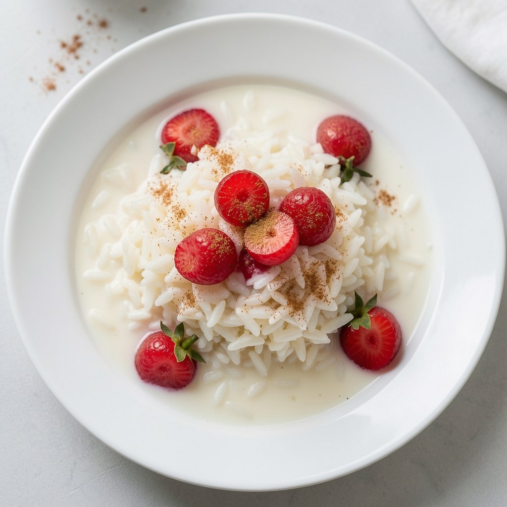 Ryż z truskawkami, tak po prostu :-)