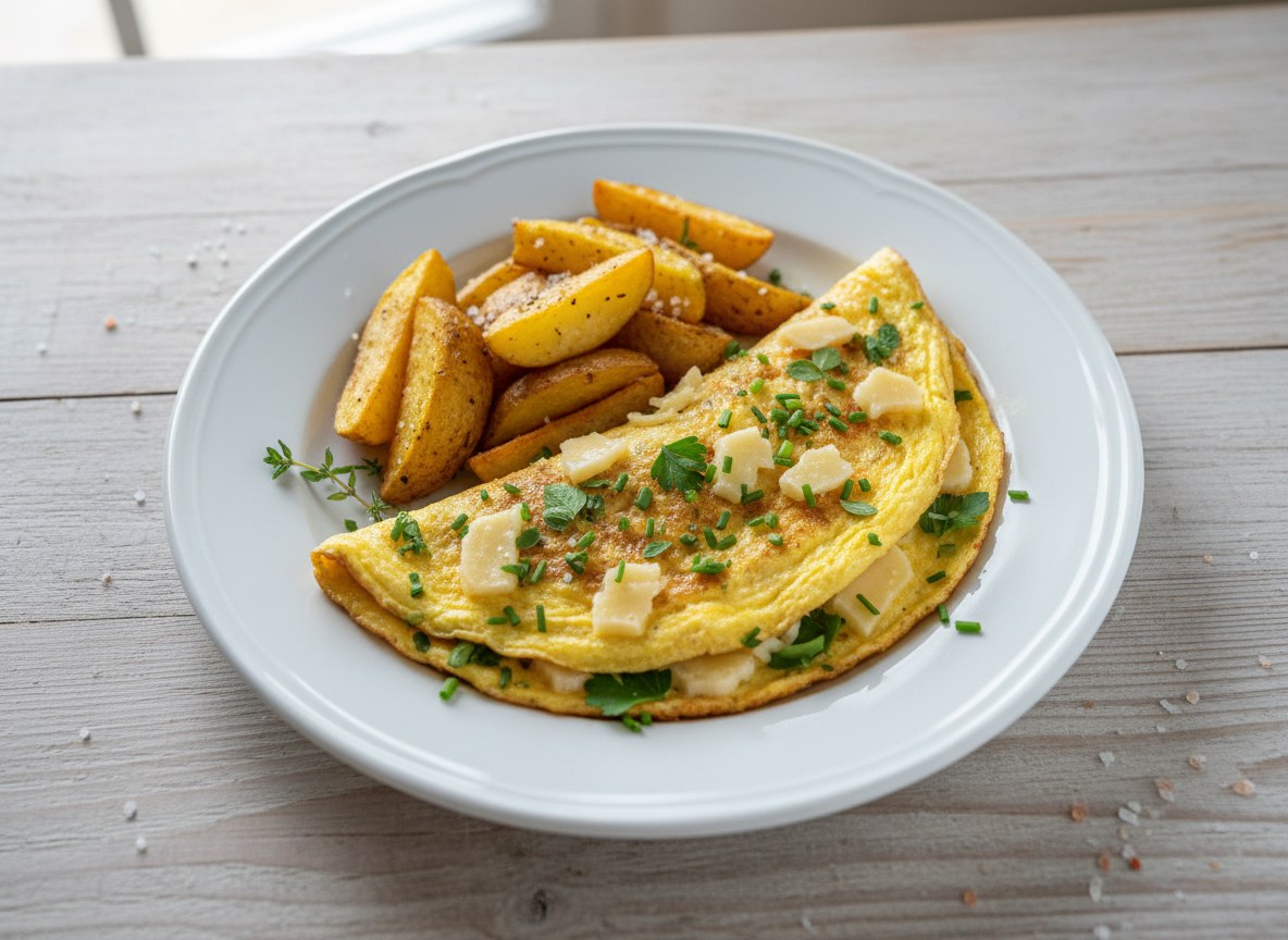 Francuski omlet z ziołami