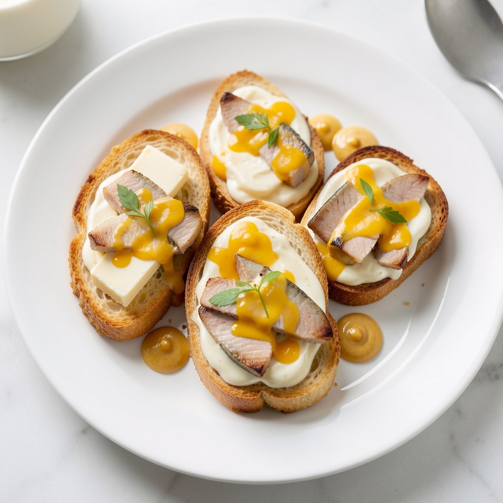 Grzanki ze śledziem