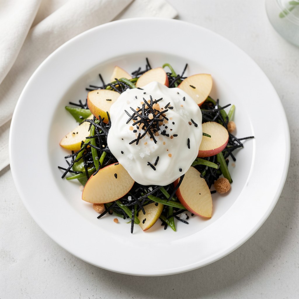 surówka z czarnej rzodkiewki z jabłkiem