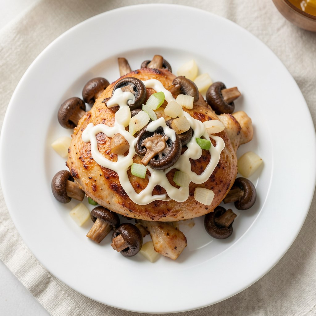 piersi z kurczaka z pieczarkami