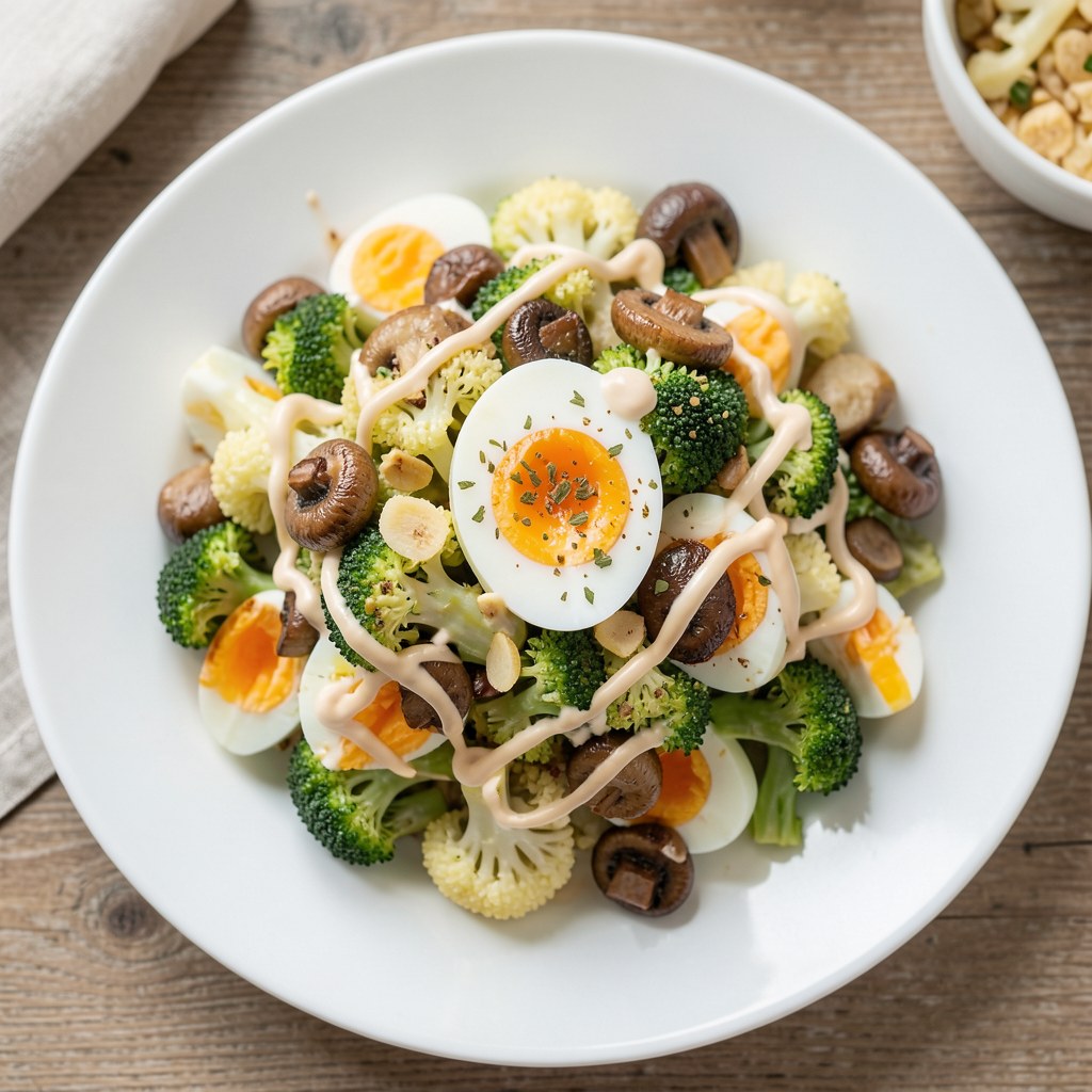Sałatka jajeczno-brokułowa
