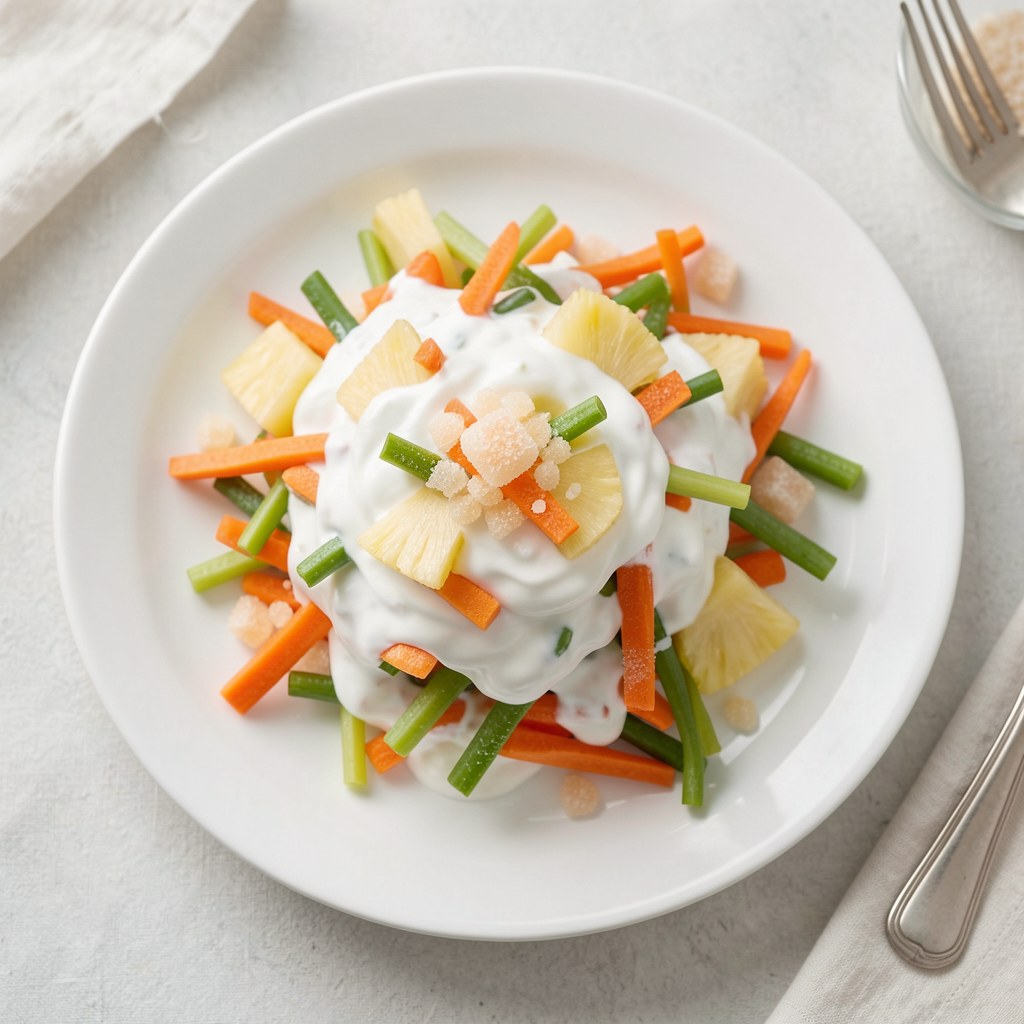 Surówka z marchwi z ananasem