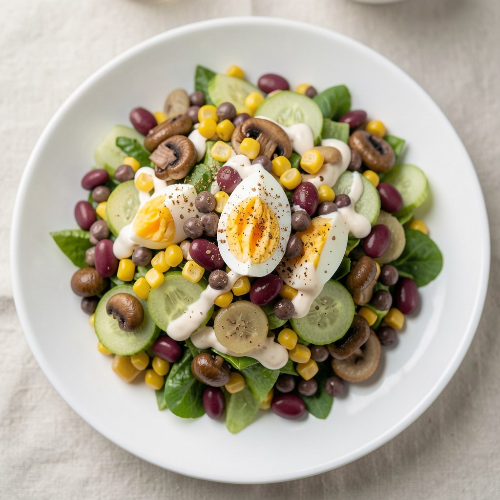 Sałatka z czerwonej fasoli