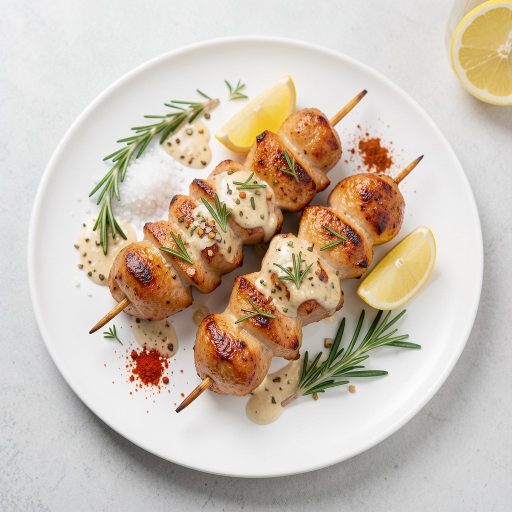 Rozmarynowe szaszłyki z kurczaka