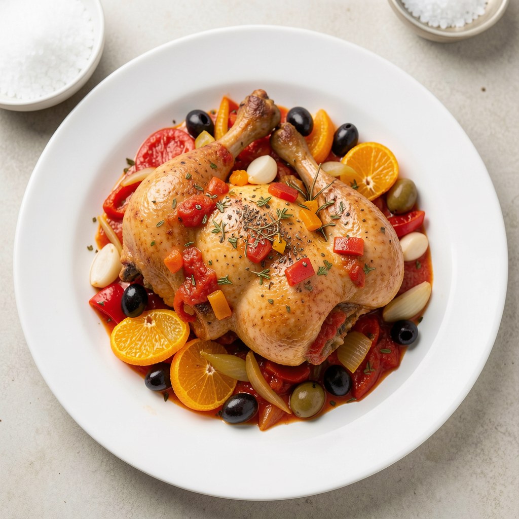 Hiszpański kurczak w pomarańczach