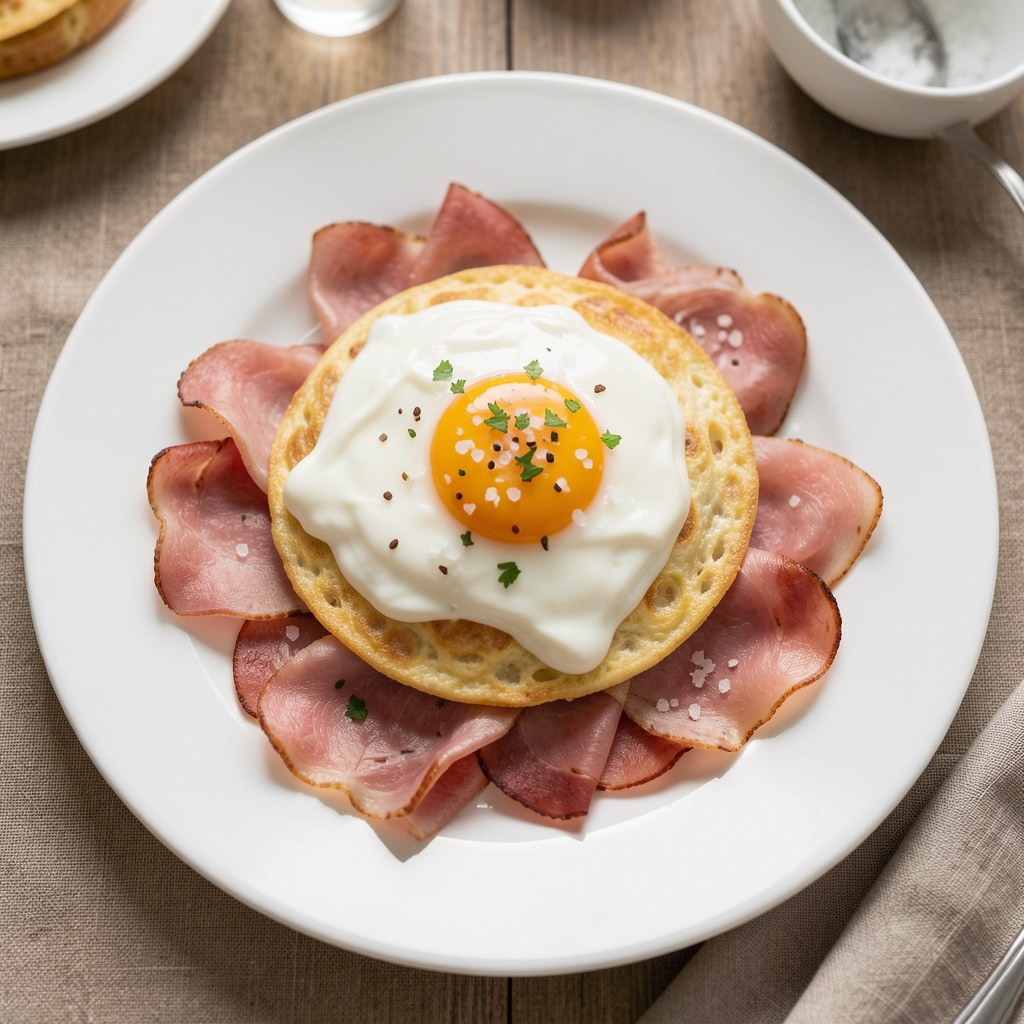 Omlet francuski z szynką