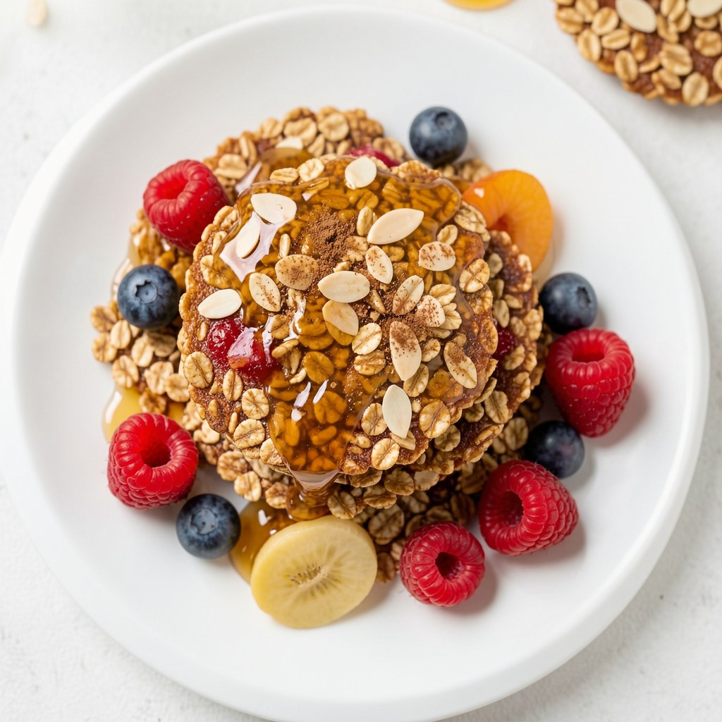 Płatki zapiekane z owocami