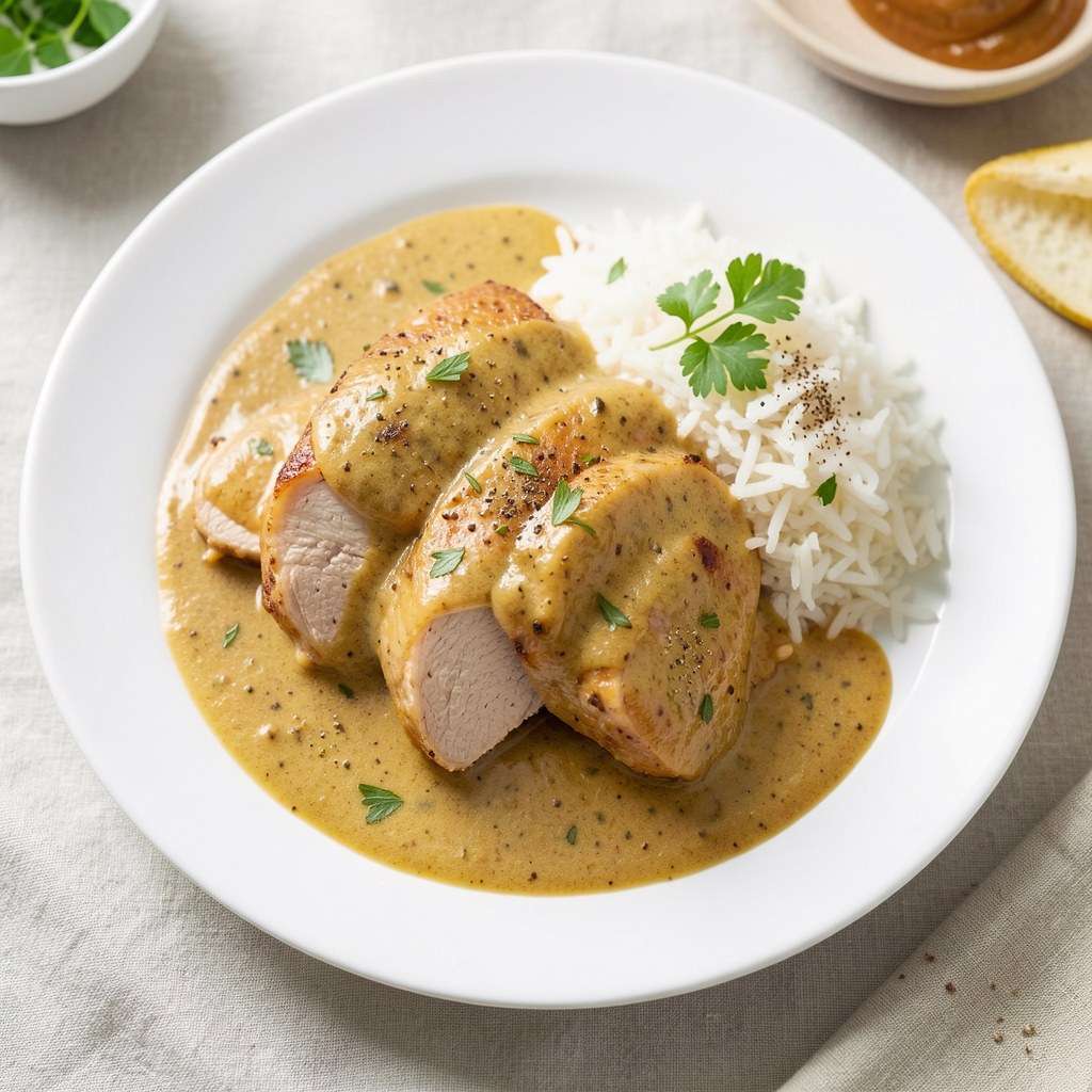 Kurczak w sosie musztardowym