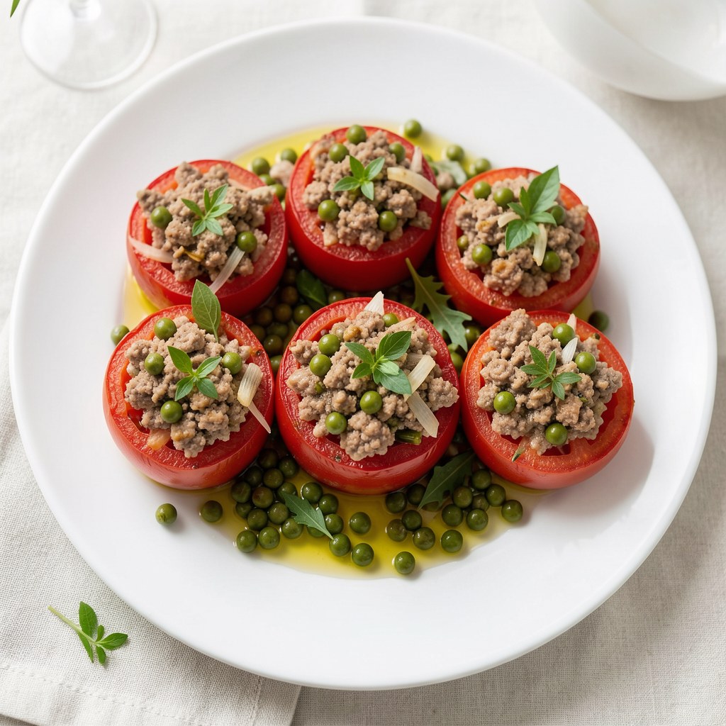 Pomidory faszerowane mielonym mięsem