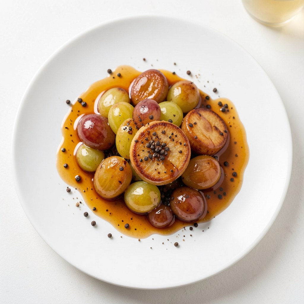 Winogrona smażone w sosie sojowym