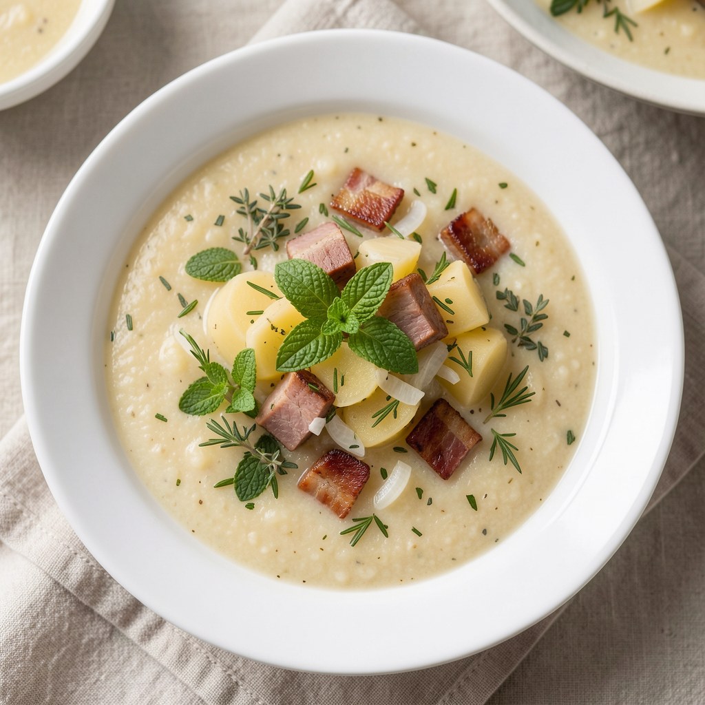 Zupa ziemniaczana z ziołami