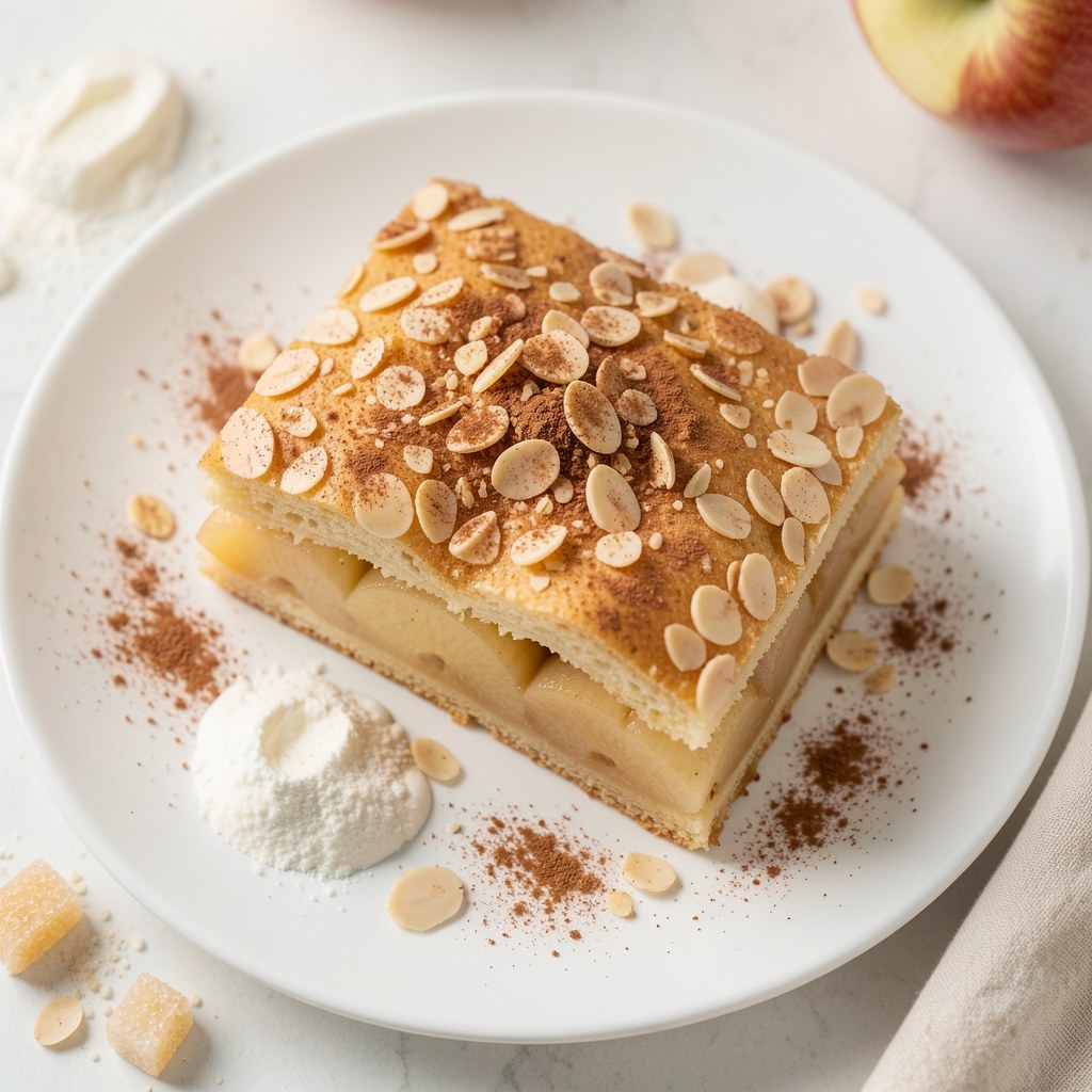 Tarta jabłkowo migdałowa