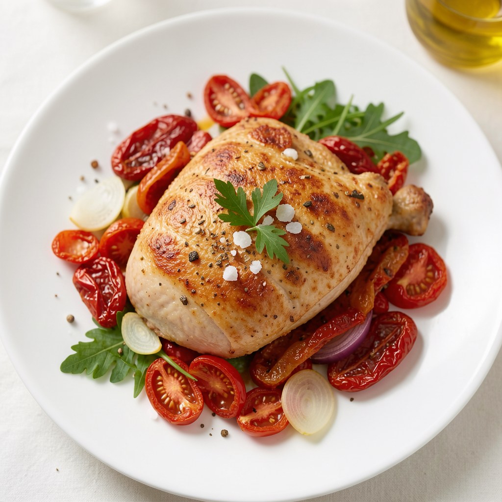 Pierś z kurczaka z suszonymi pomidorami