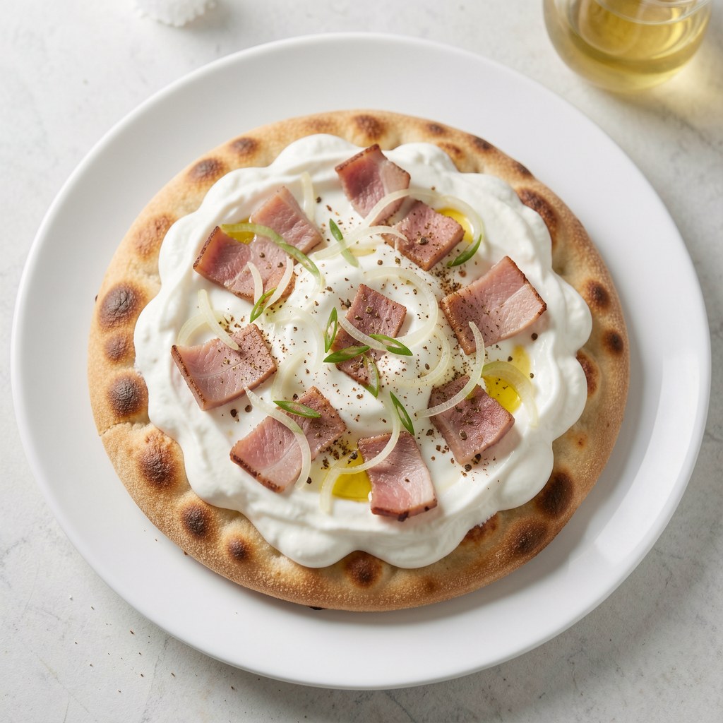 Flamenkuchen (alzacka wariacja na temat pizzy)