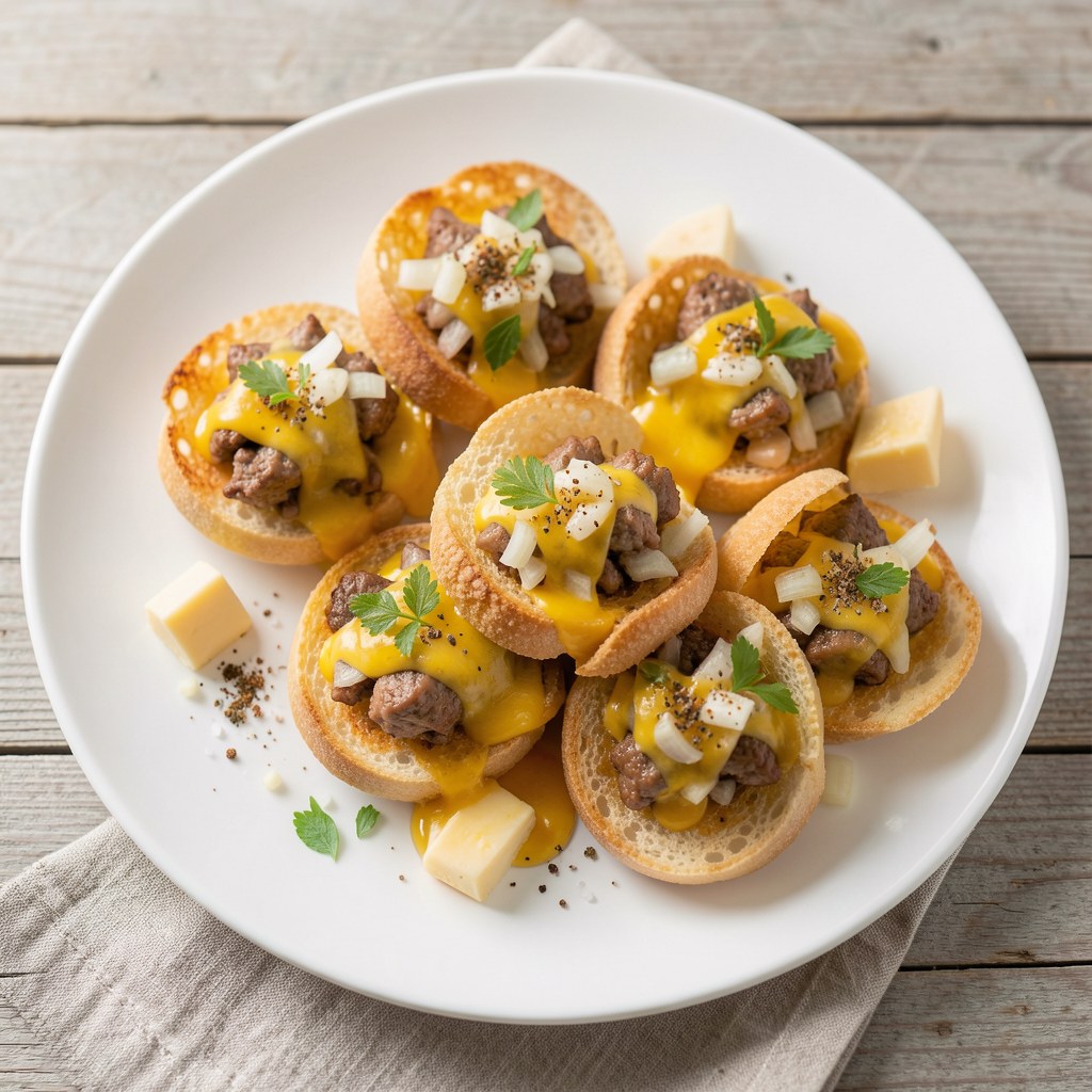 Wątróbki drobiowe zapiekane w bułeczkach