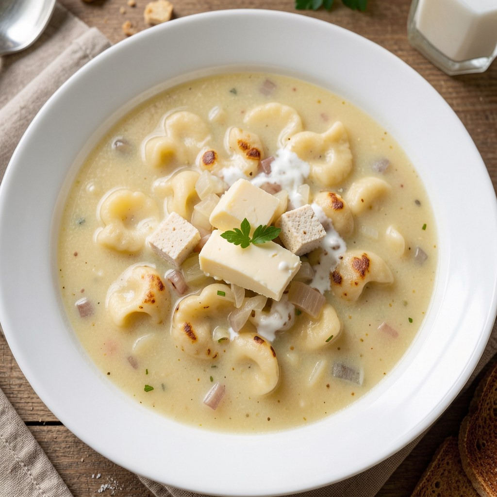 zupa koperkowa z lanymi kluskami