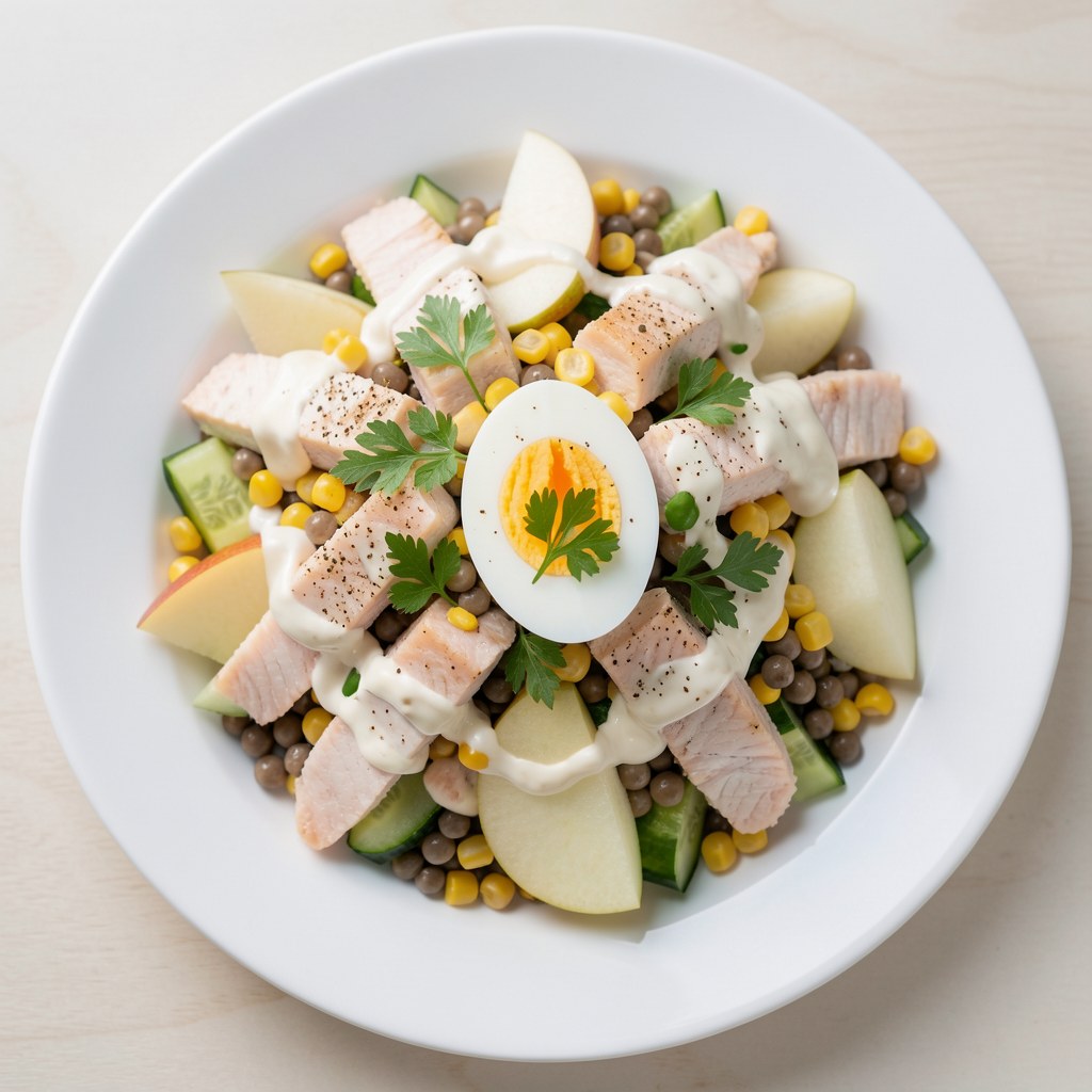 Sałatka śledziowa z jajkiem