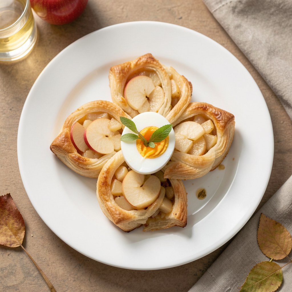 Rozetki z jabłkiem