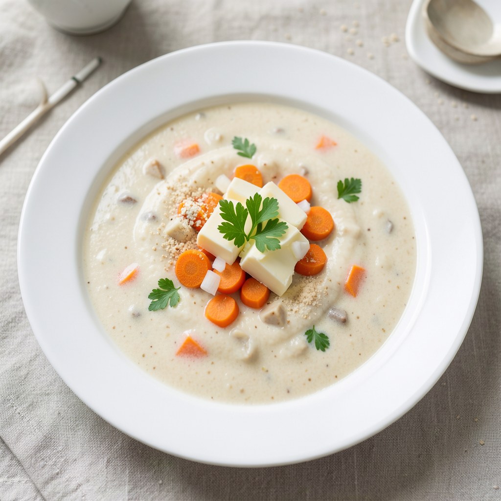 Zupa zaciągana maślana.