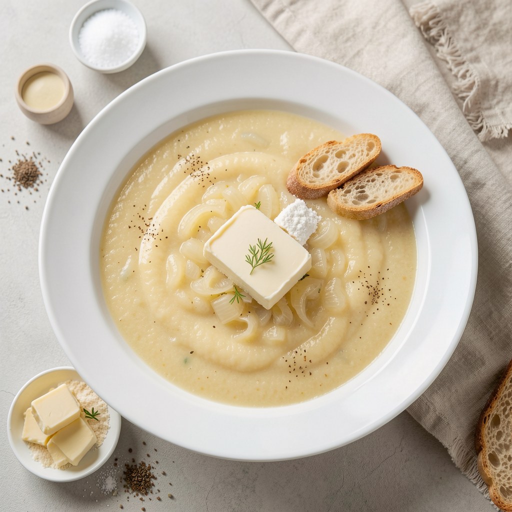 dzieci gotują - zupa cebulowa