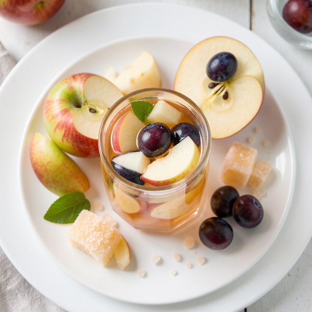 napój z jabłek i śliwek