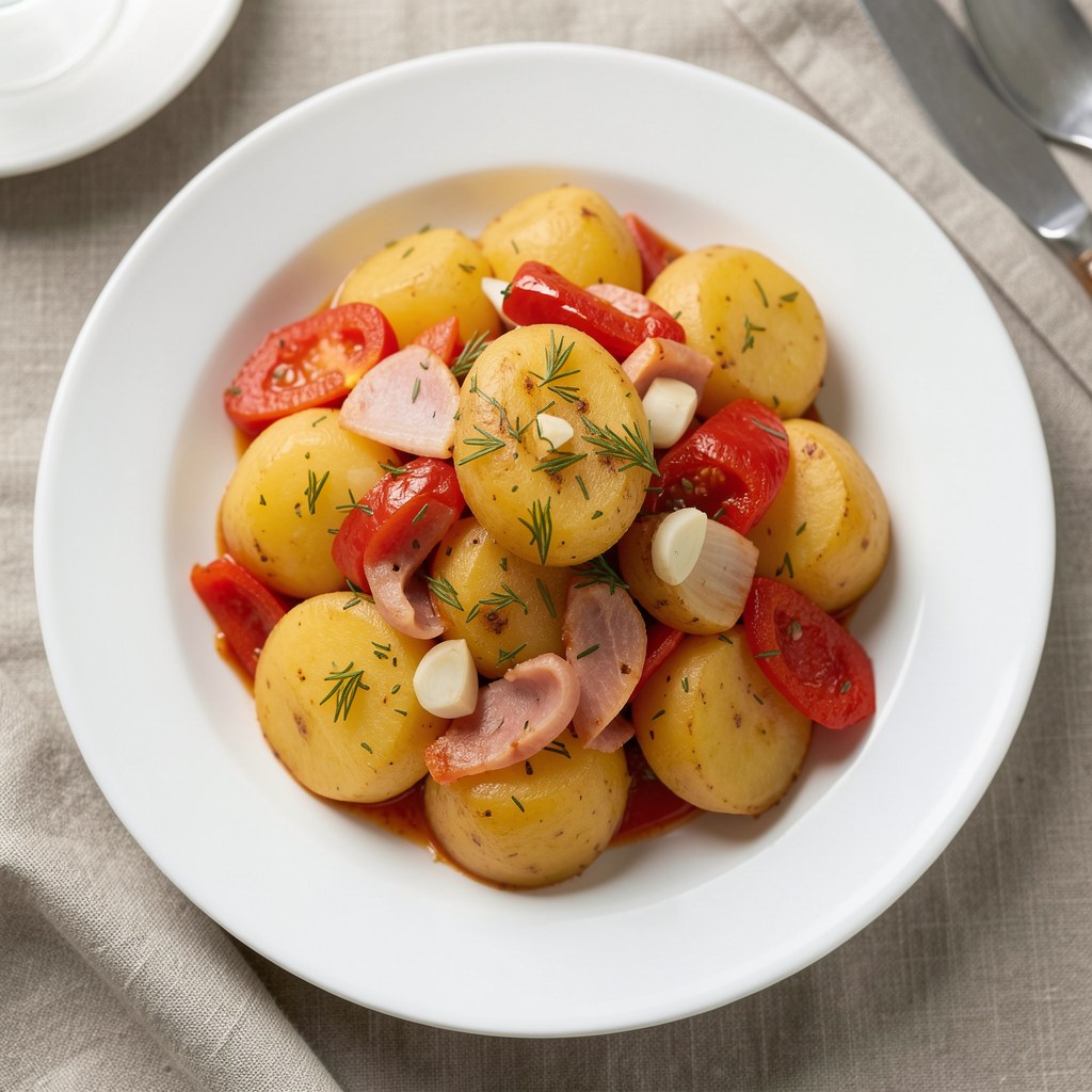 Duszone ziemniaki z papryką