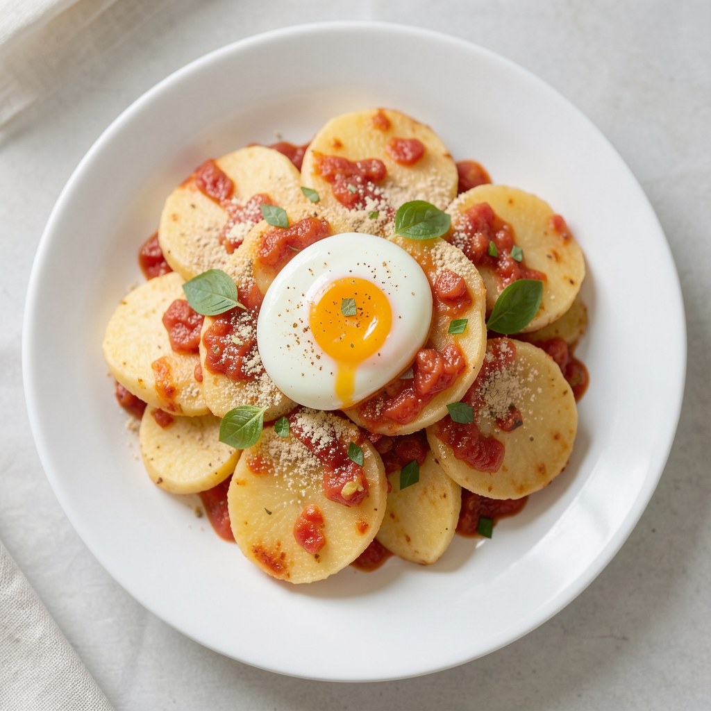 Kluseczki ziemniaczano-pomidorowe