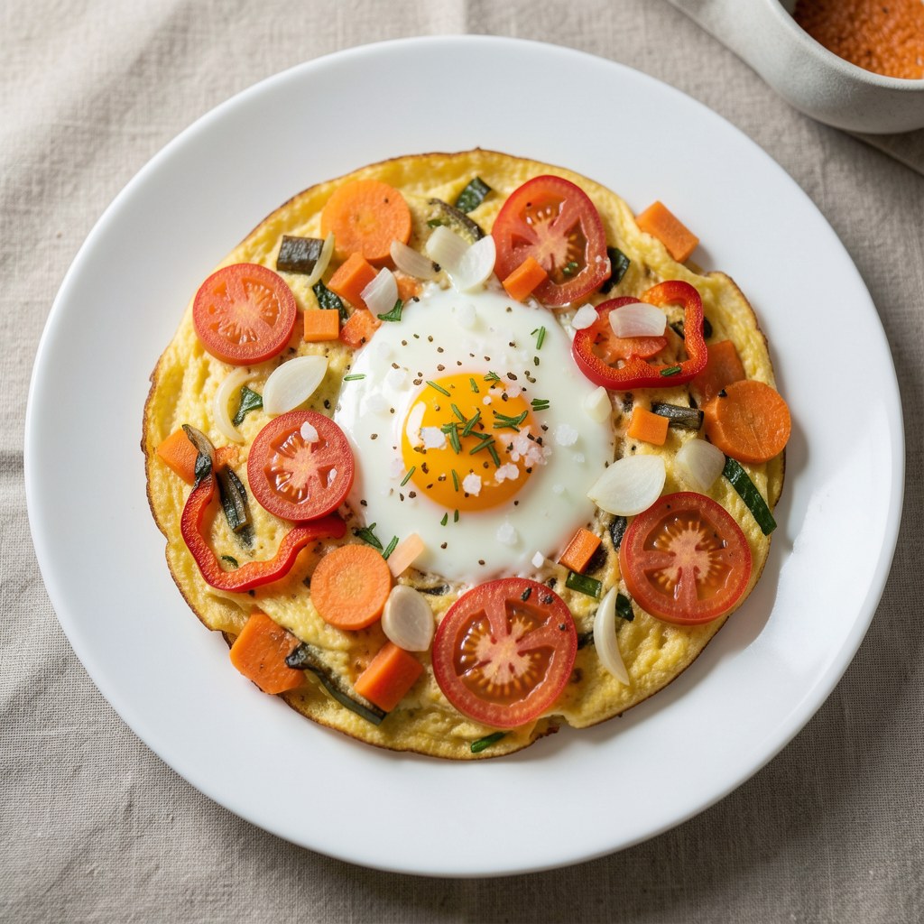 Jajecznica z warzywami