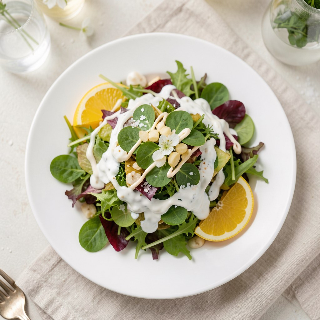 Surówka z dodatkiem listków mlecza