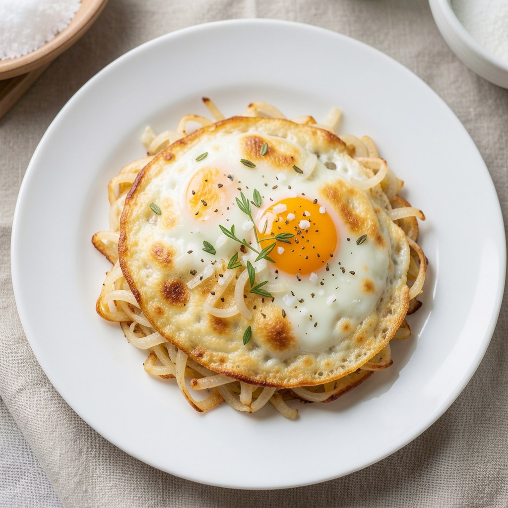 Jajecznica z cebulką