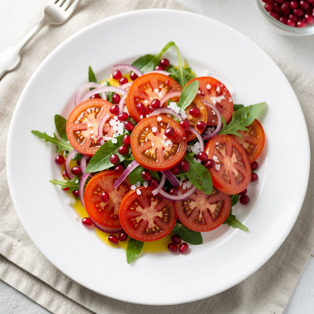 Sałatka z pomidorów z granatem