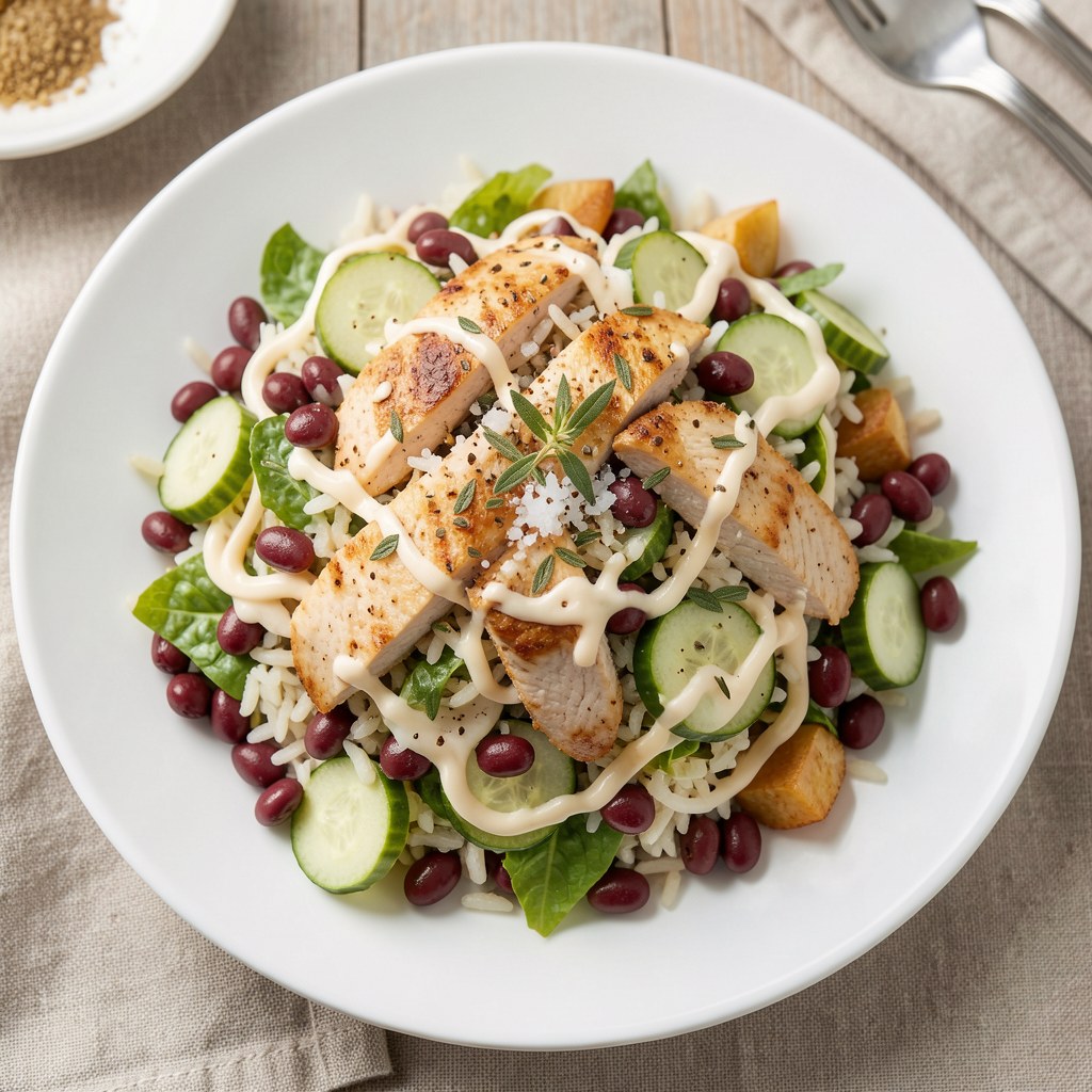 sałatka z czerwoną fasolą