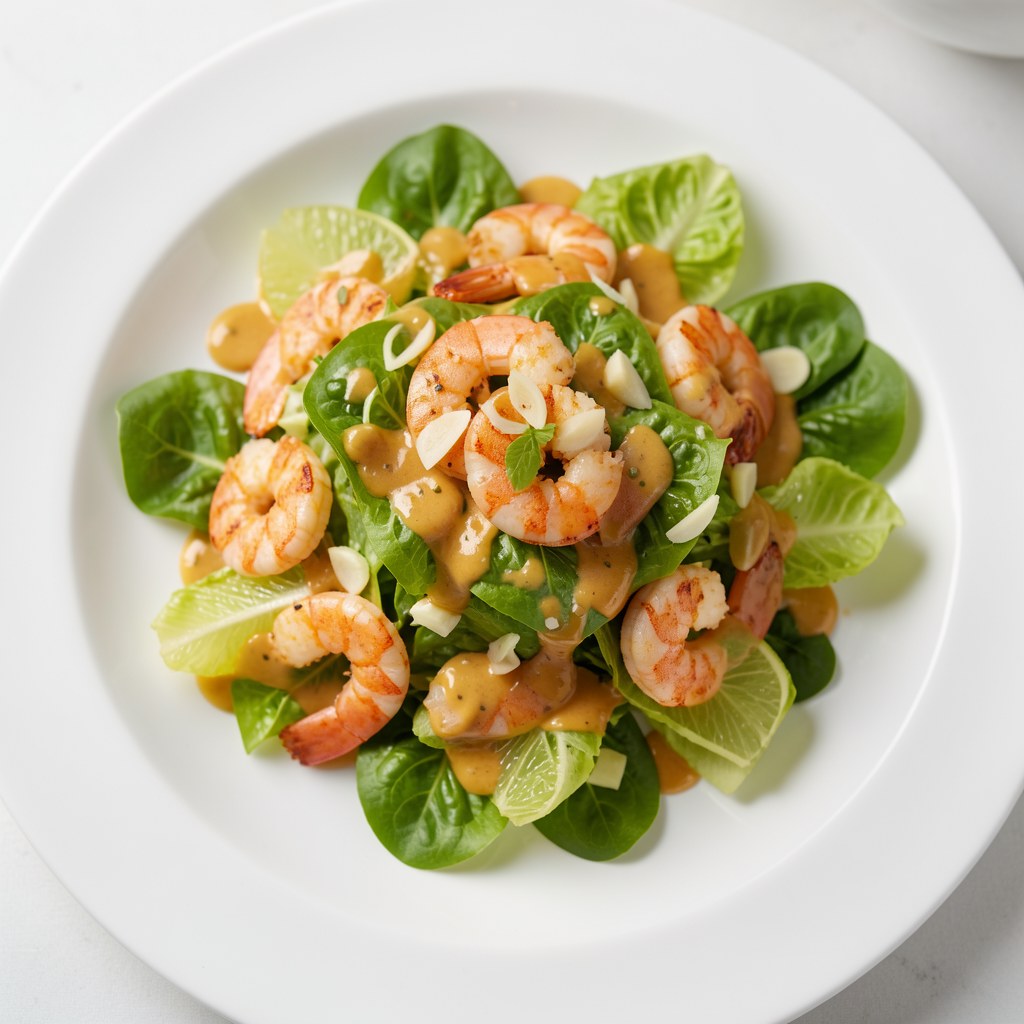 sałatka z krewetkami