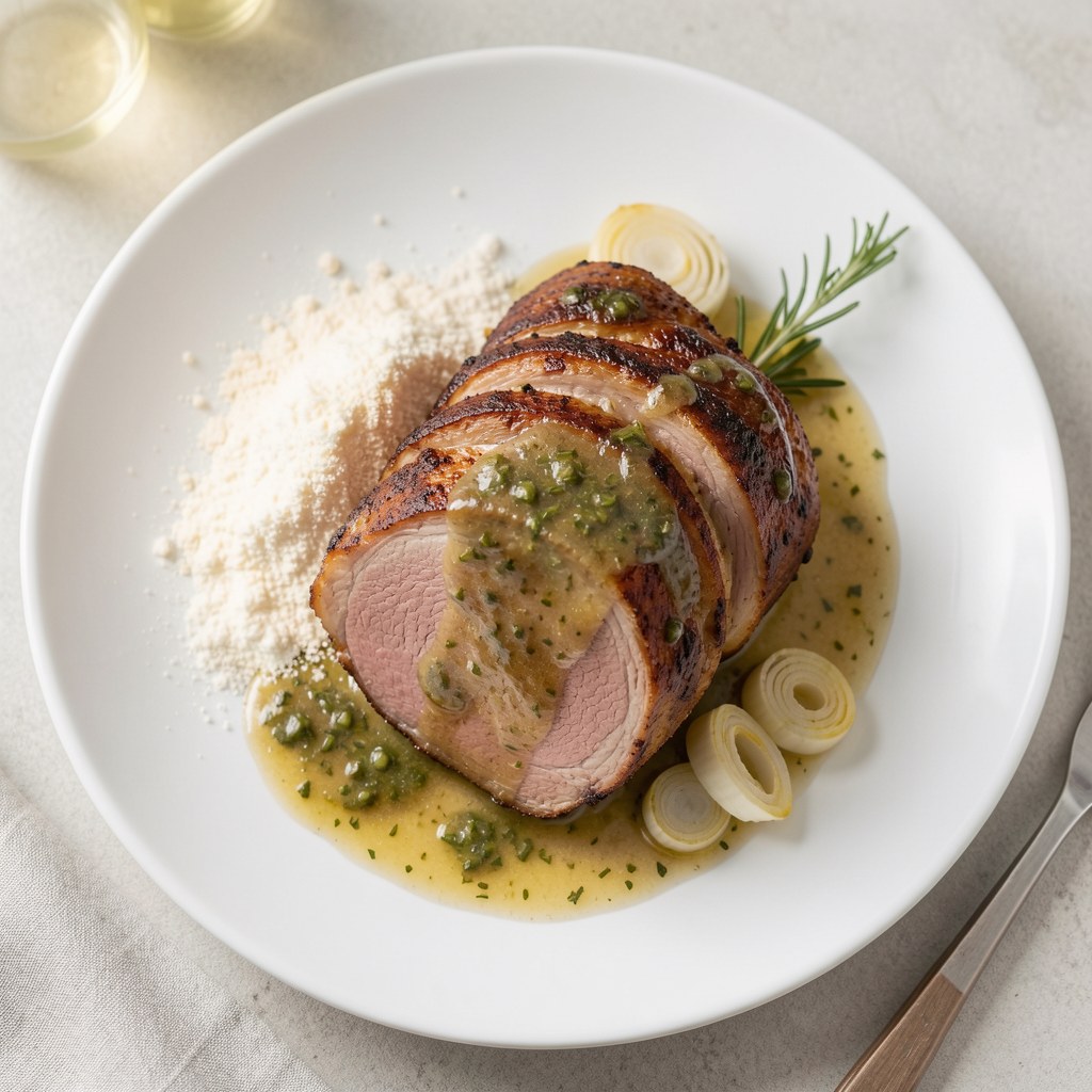 Sos szałotkowy do pieczonego mięsa.