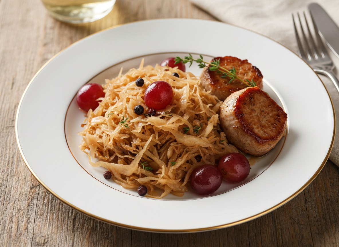 Wykwintne danie z kwaszonej kapusty