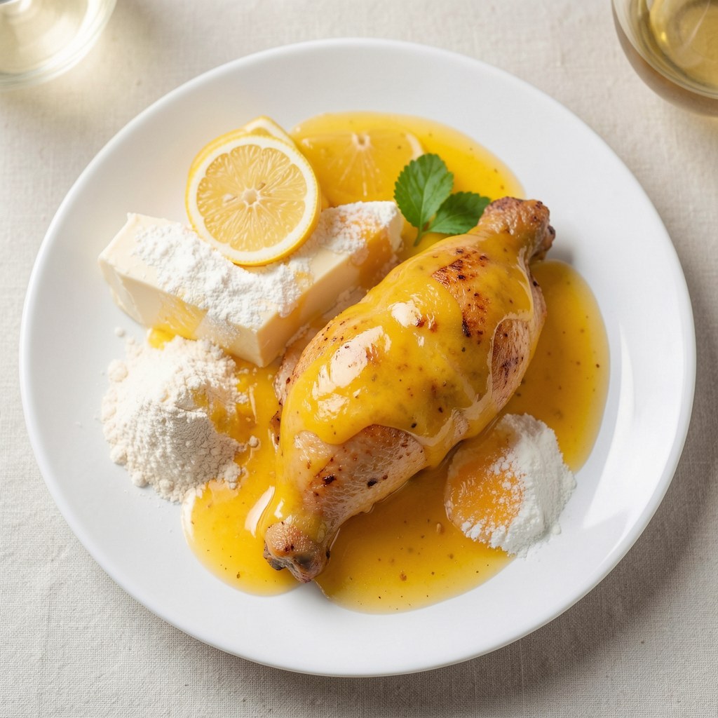 Sos cytrynowy do potrawki z kurczaka