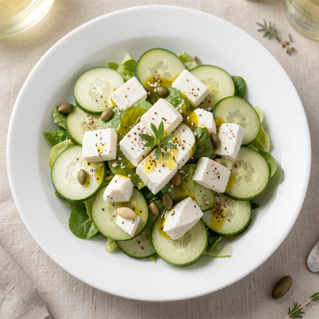 sałatka z ogórkami