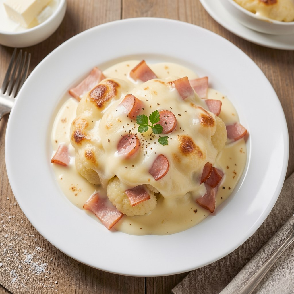 Kalafior pod mięsnym beszamelem