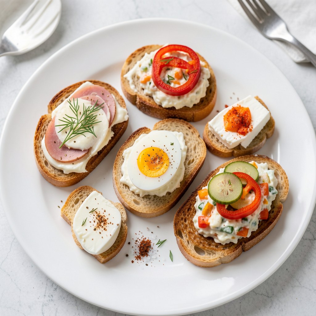 Kanapki z masłem i ... dodatkami