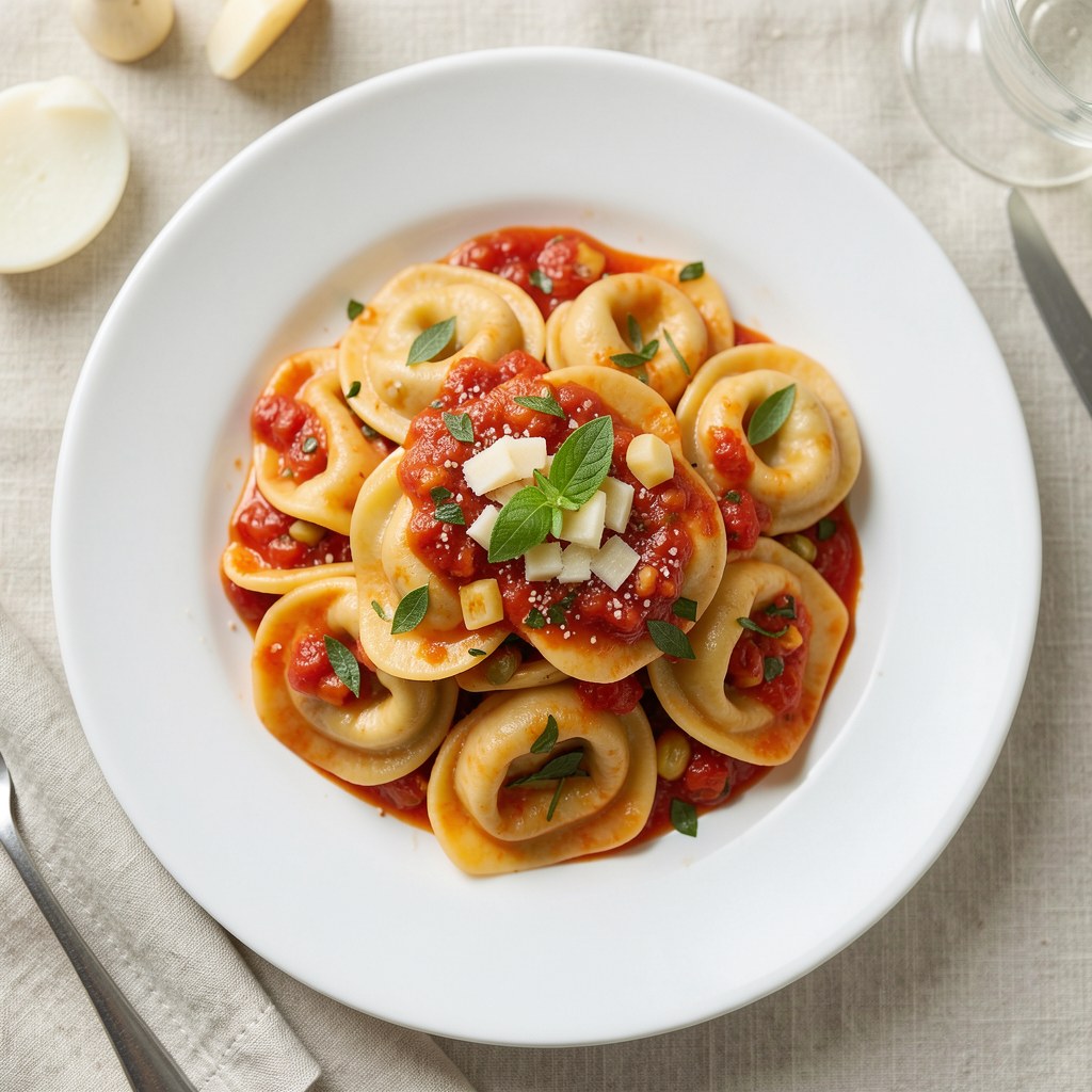 Tortellini z sosem neapolitańskim