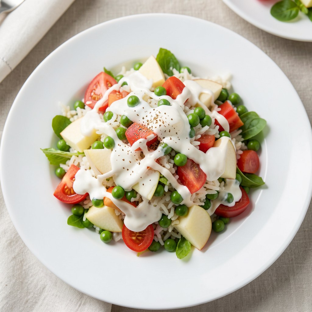 sałatka z zielonego groszku