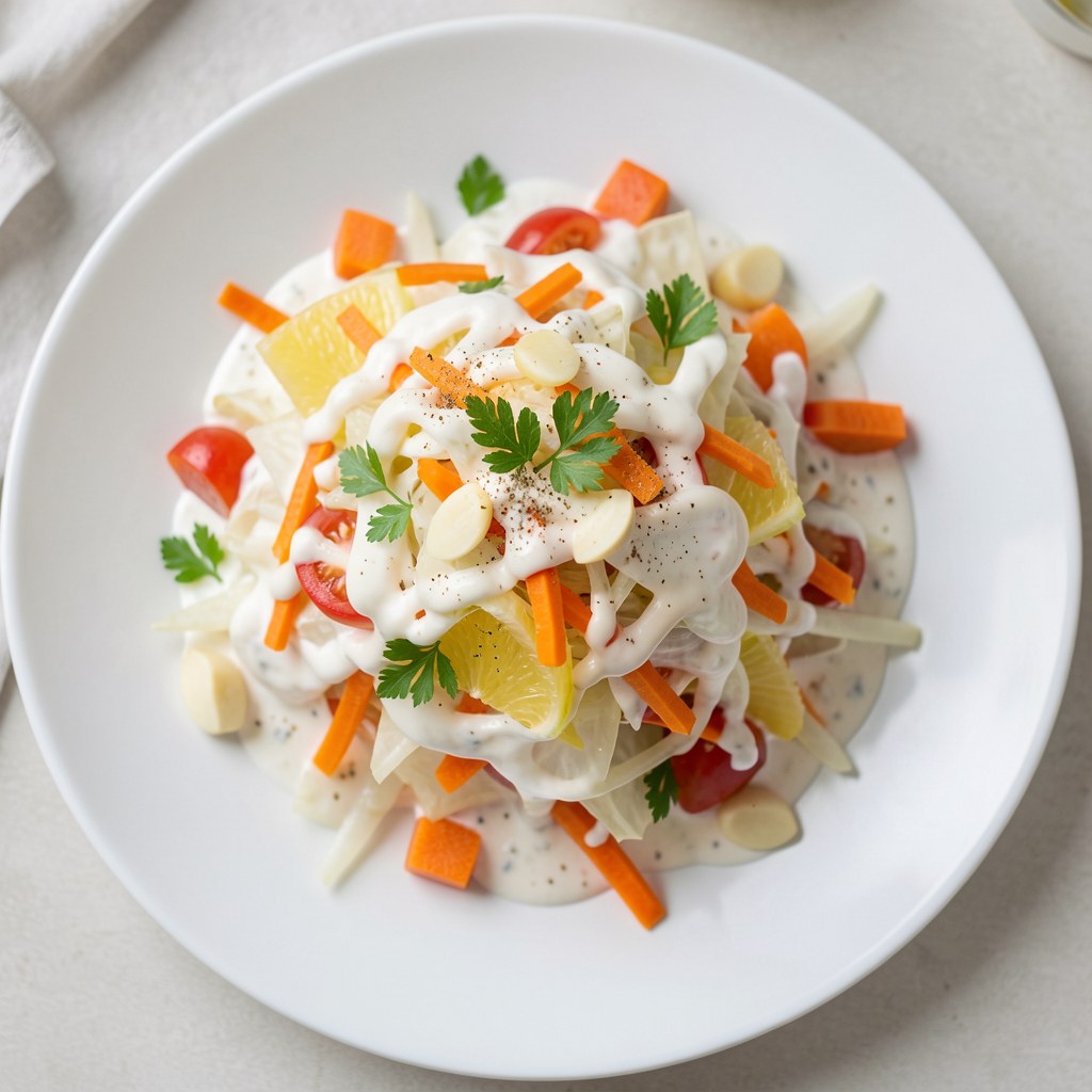 Sałatka z białek kapusty