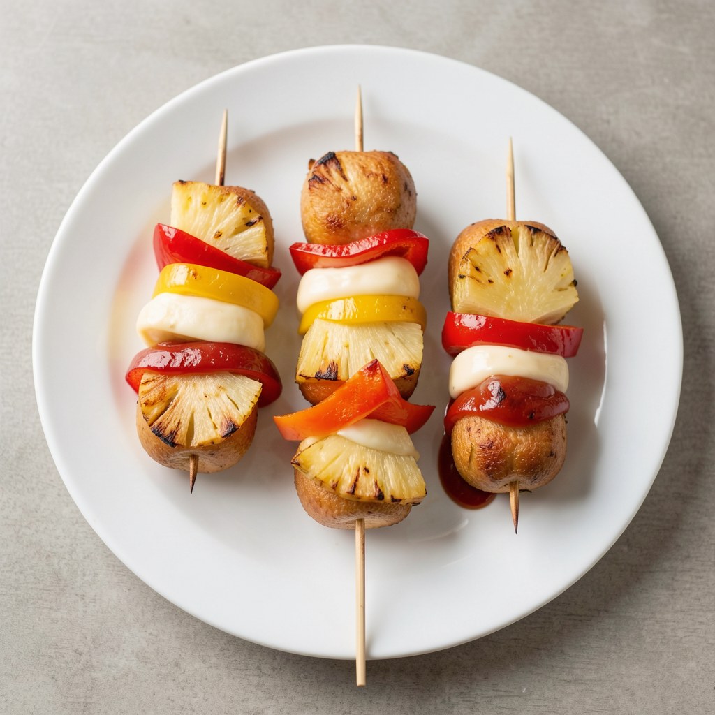 Kolorowe szaszłyki