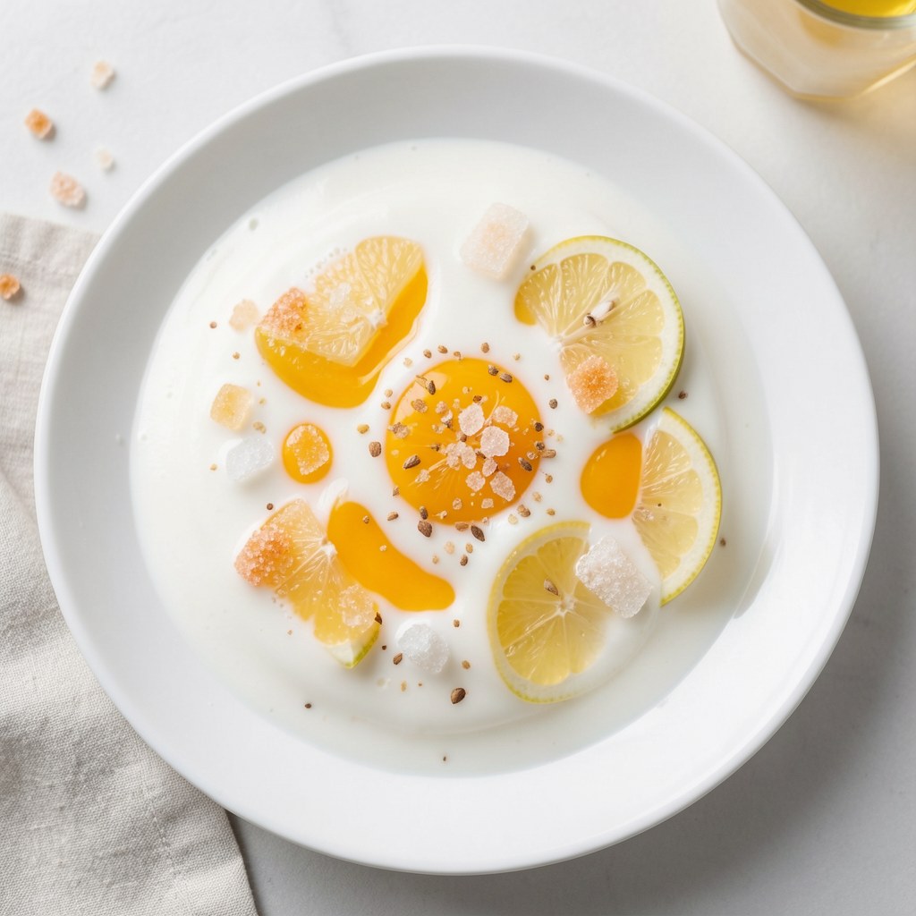 Napój mleczny z cytryną