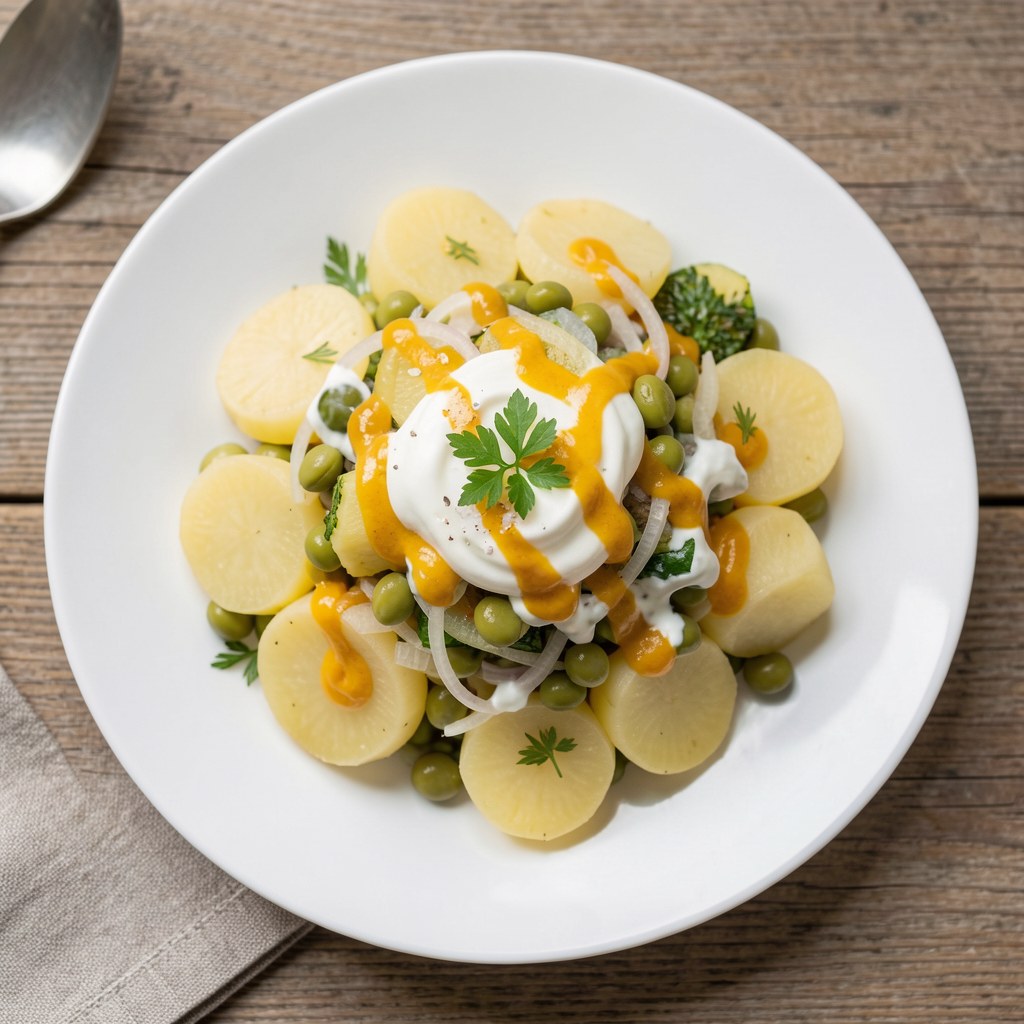 Sałatka z ziemniaków i fasoli