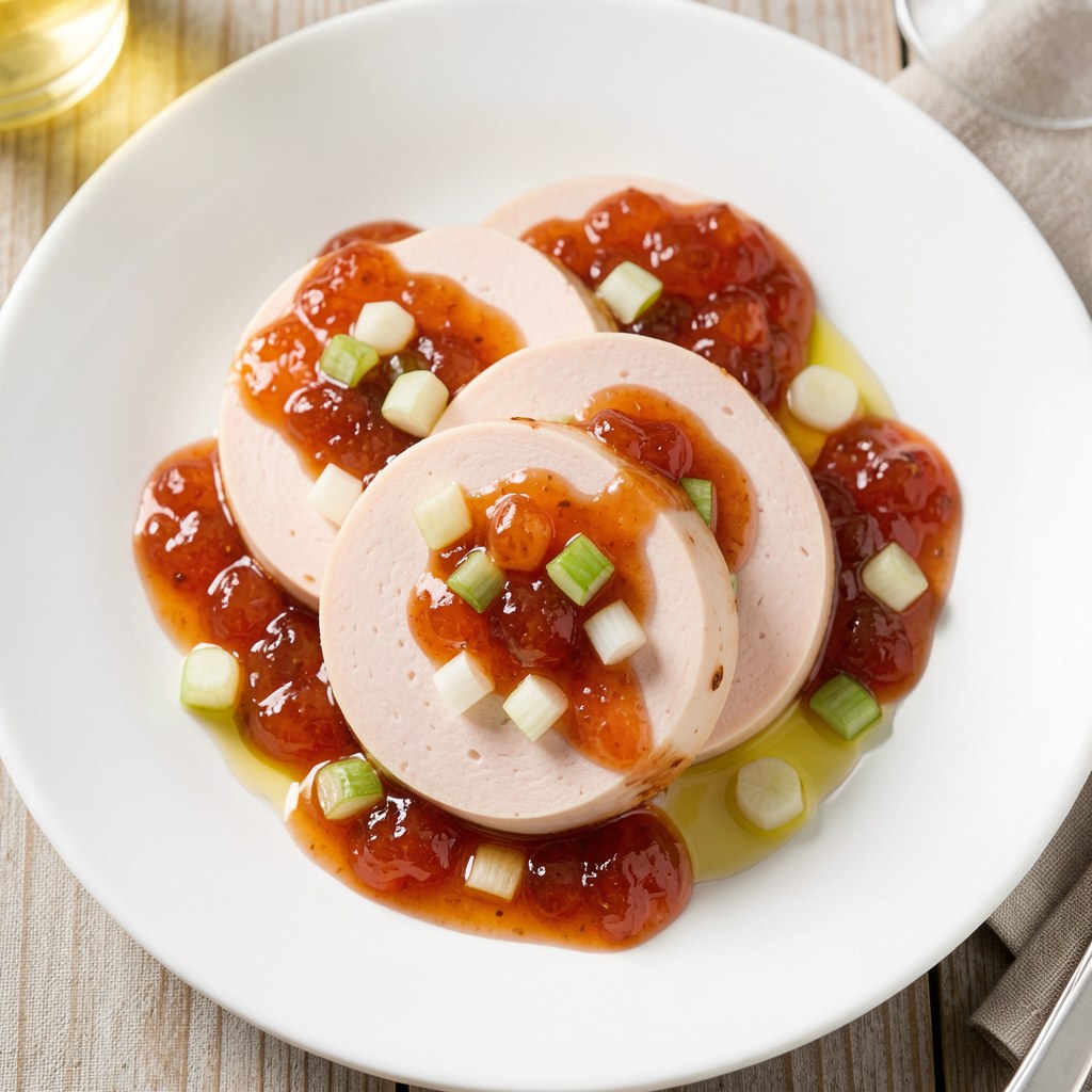 biała kiełbasa z żurawnią